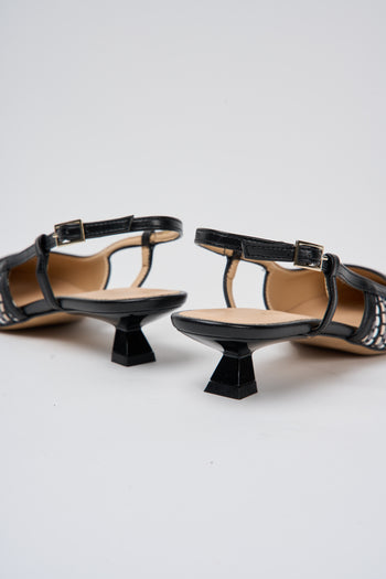 Tre Emme Slingback Nero+nero Donna - 3