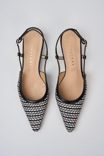 Tre Emme Slingback Nero+nero Donna - 4