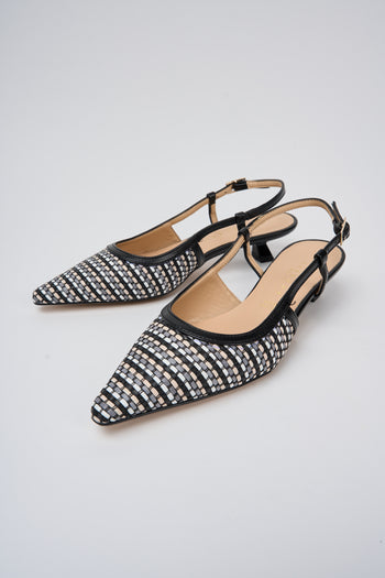 Tre Emme Slingback Nero+nero Donna - 5
