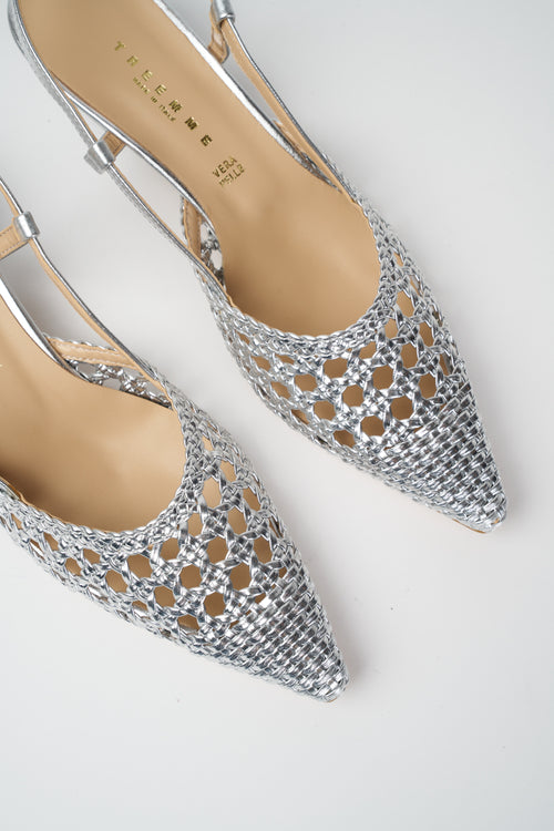 Tre Emme Slingback Argento Donna - 2