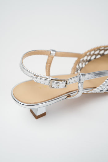 Tre Emme Slingback Argento Donna - 3