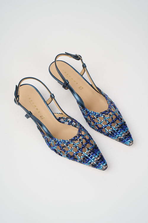 Tre Emme Slingback Blu Donna - 2