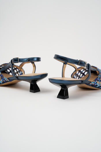 Tre Emme Slingback Blu Donna - 3