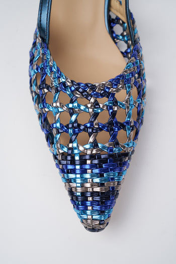 Tre Emme Slingback Blu Donna - 5