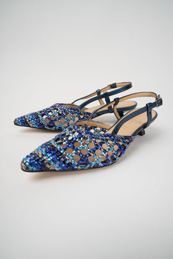 Tre Emme Slingback Blu Donna - 6