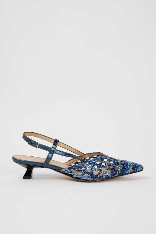 Tre Emme Slingback Blu Donna