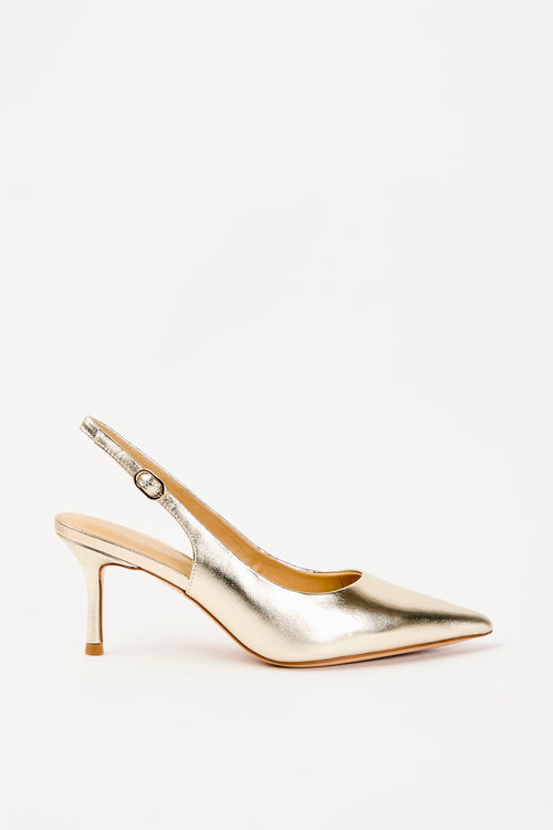 Tre Emme Slingback Platino Donna