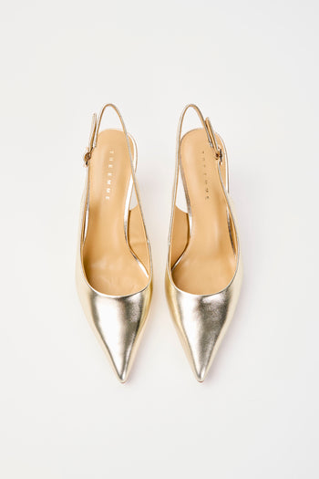 Tre Emme Slingback Platino Donna - 3