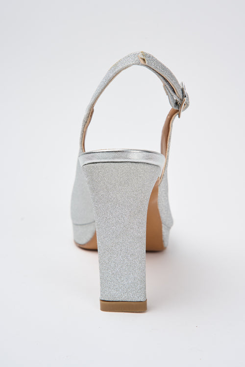 Tre Emme Slingback Argento Donna - 2
