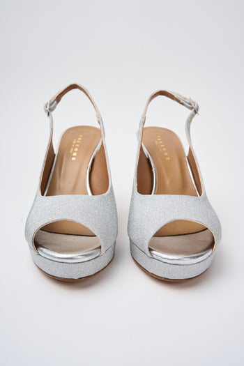 Tre Emme Slingback Argento Donna - 4