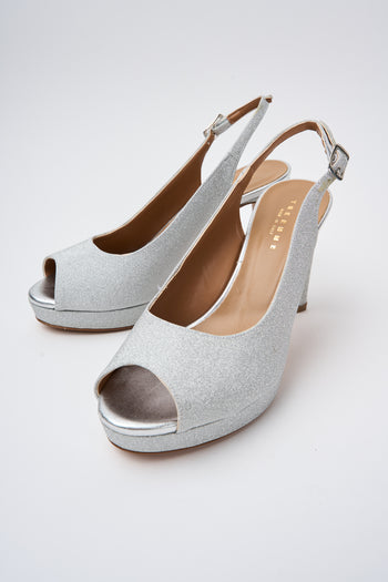 Tre Emme Slingback Argento Donna - 5