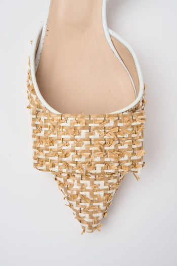 Tre Emme Slingback Bianco Beige Donna - 3