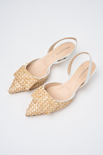 Tre Emme Slingback Bianco Beige Donna - 4