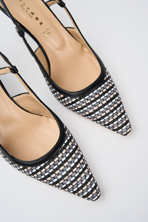 Tre Emme Slingback Nero+nero Donna - 2