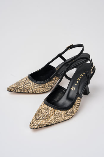 Tre Emme Slingback Nero+nero Donna - 6