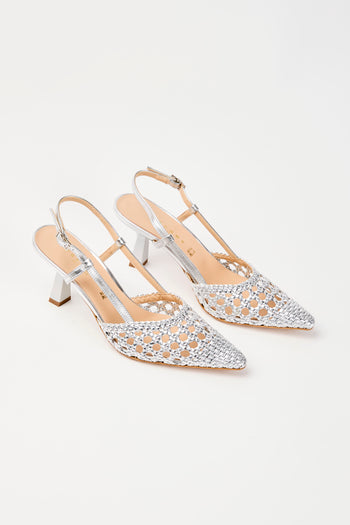 Tre Emme Slingback Argento Donna - 3