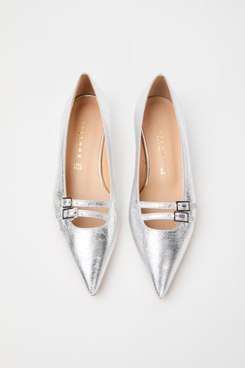 Tre Emme Ballerina Argento Donna - 4