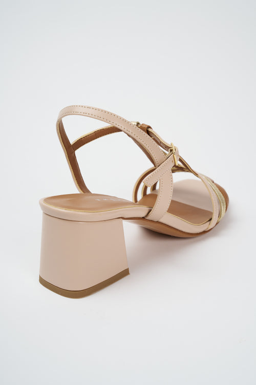 Tre Emme Sandalo Nude+sella+platino Donna - 2