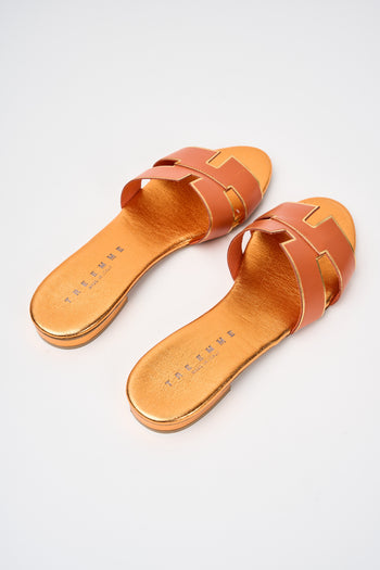 Tre Emme Ciabatta Arancio Oro Donna - 3