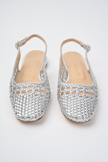 Tre Emme Slingback Argento Donna - 4
