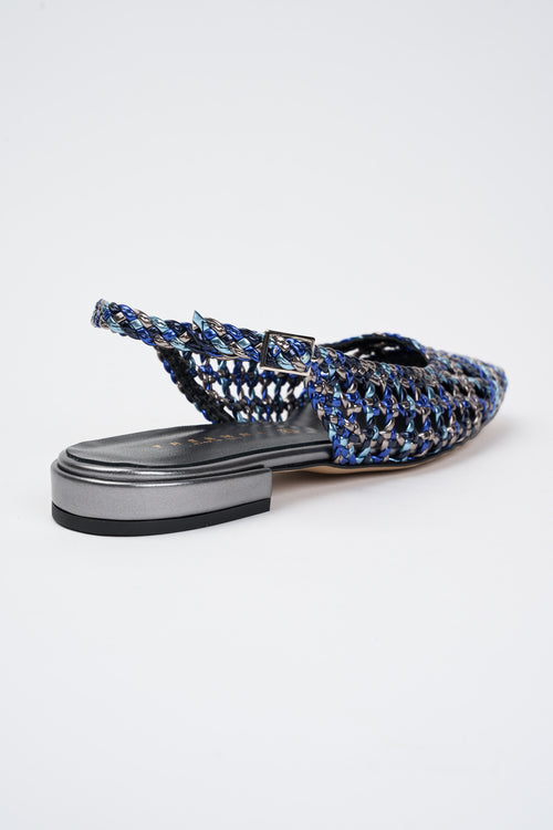 Tre Emme Slingback Blu Donna - 2