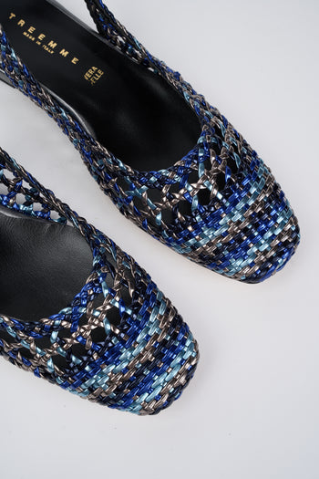 Tre Emme Slingback Blu Donna - 4