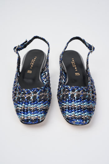 Tre Emme Slingback Blu Donna - 5