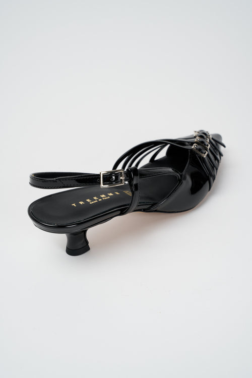 Tre Emme Slingback Nero Donna - 2