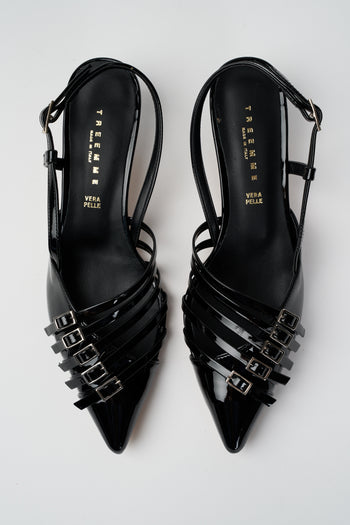 Tre Emme Slingback Nero Donna - 4