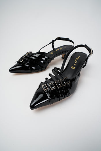 Tre Emme Slingback Nero Donna - 5