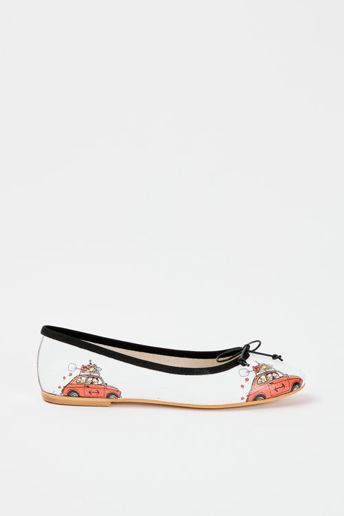 Tre Emme Ballerina Bianco Artico Donna