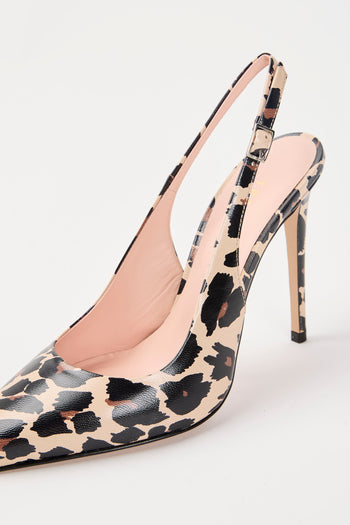 Tre Emme Slingback Leopardato Donna - 4