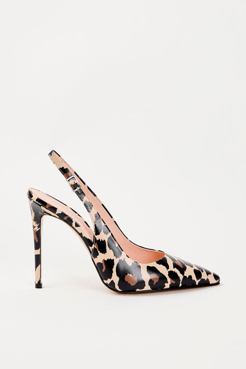 Tre Emme Slingback Leopardato Donna