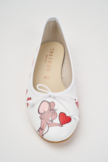 Tre Emme Ballerina Bianco Artico Donna - 3