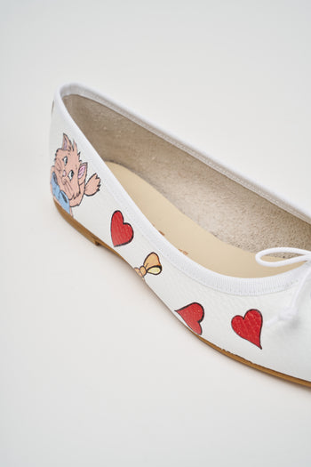 Tre Emme Ballerina Bianco Artico Donna - 4