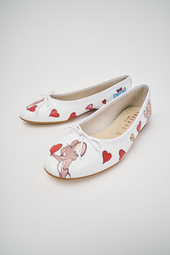 Tre Emme Ballerina Bianco Artico Donna - 6