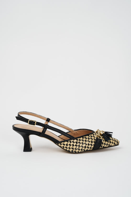 Tre Emme Slingback Etiope Nero Donna