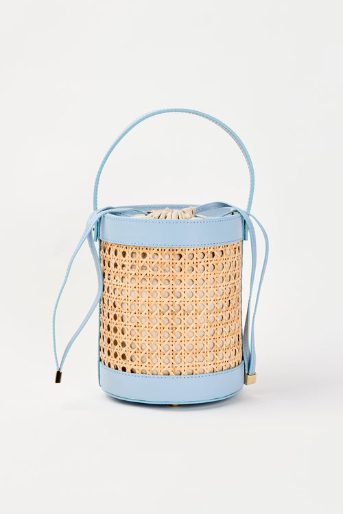 Tre Emme Borsa Rafia+azzurro Donna