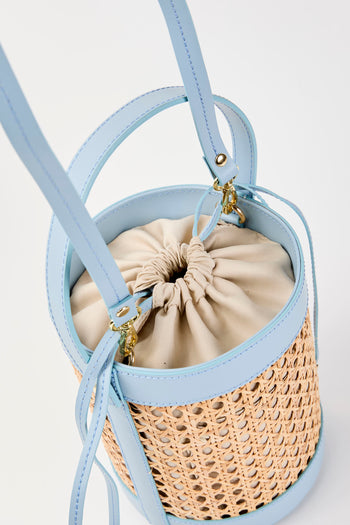 Tre Emme Borsa Rafia+azzurro Donna - 4