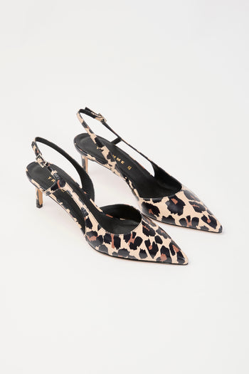 Tre Emme Slingback Leopardato Donna - 3