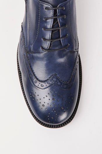 Tre Emme Stringata Blu Uomo - 5