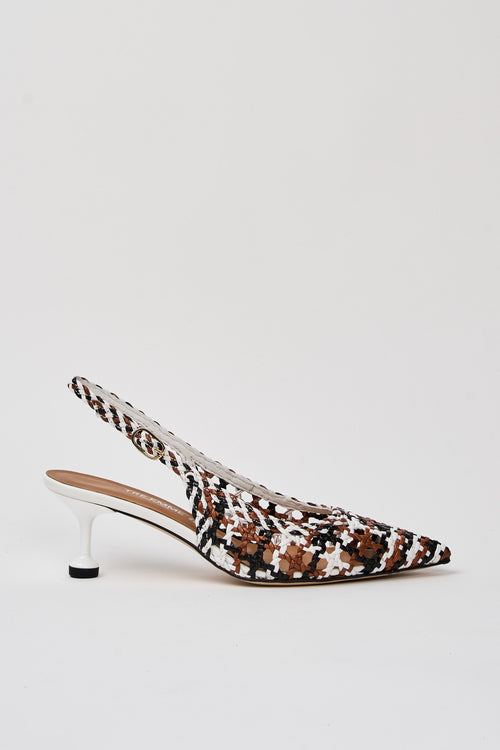 Tre Emme Slingback Black Moro Donna