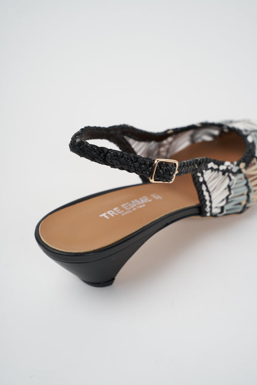 Tre Emme Slingback Multi Black Donna - 2