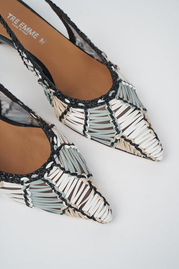 Tre Emme Slingback Multi Black Donna - 3
