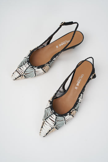 Tre Emme Slingback Multi Black Donna - 4