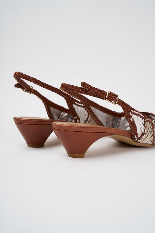 Tre Emme Slingback Multi Tan Donna - 2