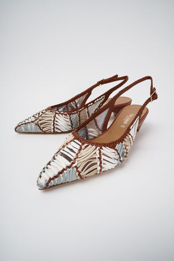 Tre Emme Slingback Multi Tan Donna - 5