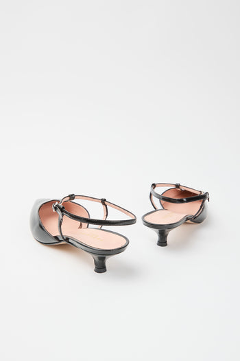 Tre Emme Slingback Nero Donna - 4