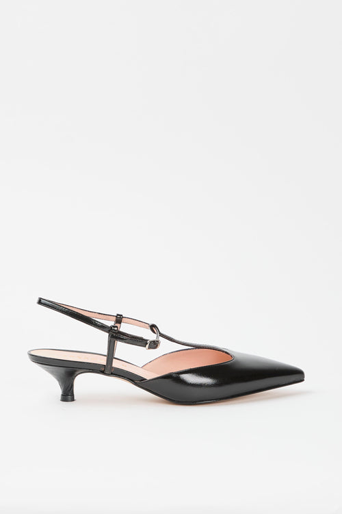 Tre Emme Slingback Nero Donna