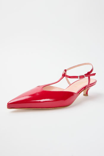 Tre Emme Slingback Rosso Fuoco Donna - 4